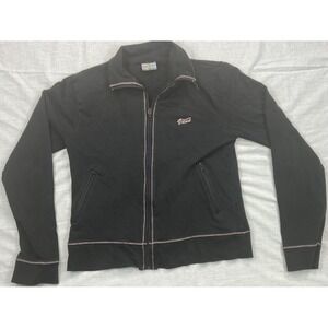 VANS Women's Off The‎ Wall Long Sleeve Full Zip Cropped Cotton Jacket Size Small
